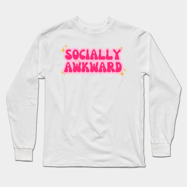 Socially awkward Long Sleeve T-Shirt by medimidoodles